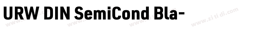URW DIN SemiCond Bla字体转换
